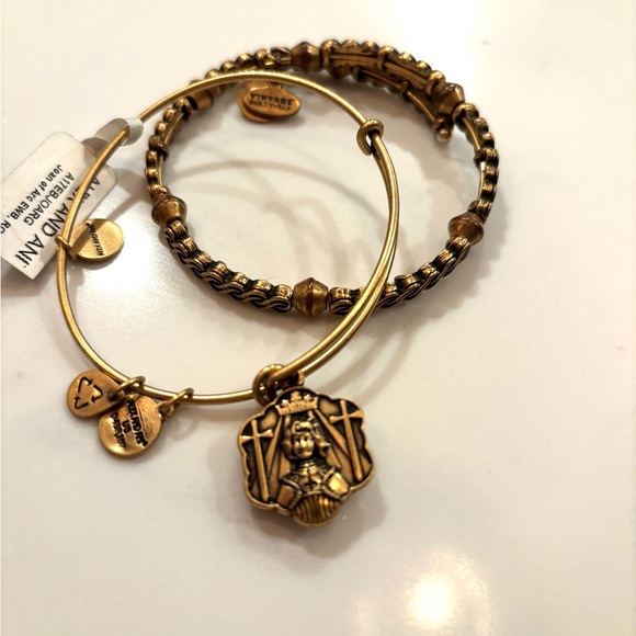 ALEX & ANI•gold “Joan of Arc” bangle bundle NWT - Picture 1 of 3